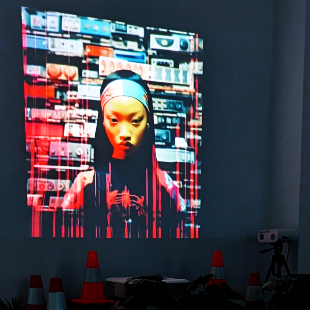 _glitched reality_ by 𝙢𝙖𝙧𝙞𝙖_✨ (2024), installation view